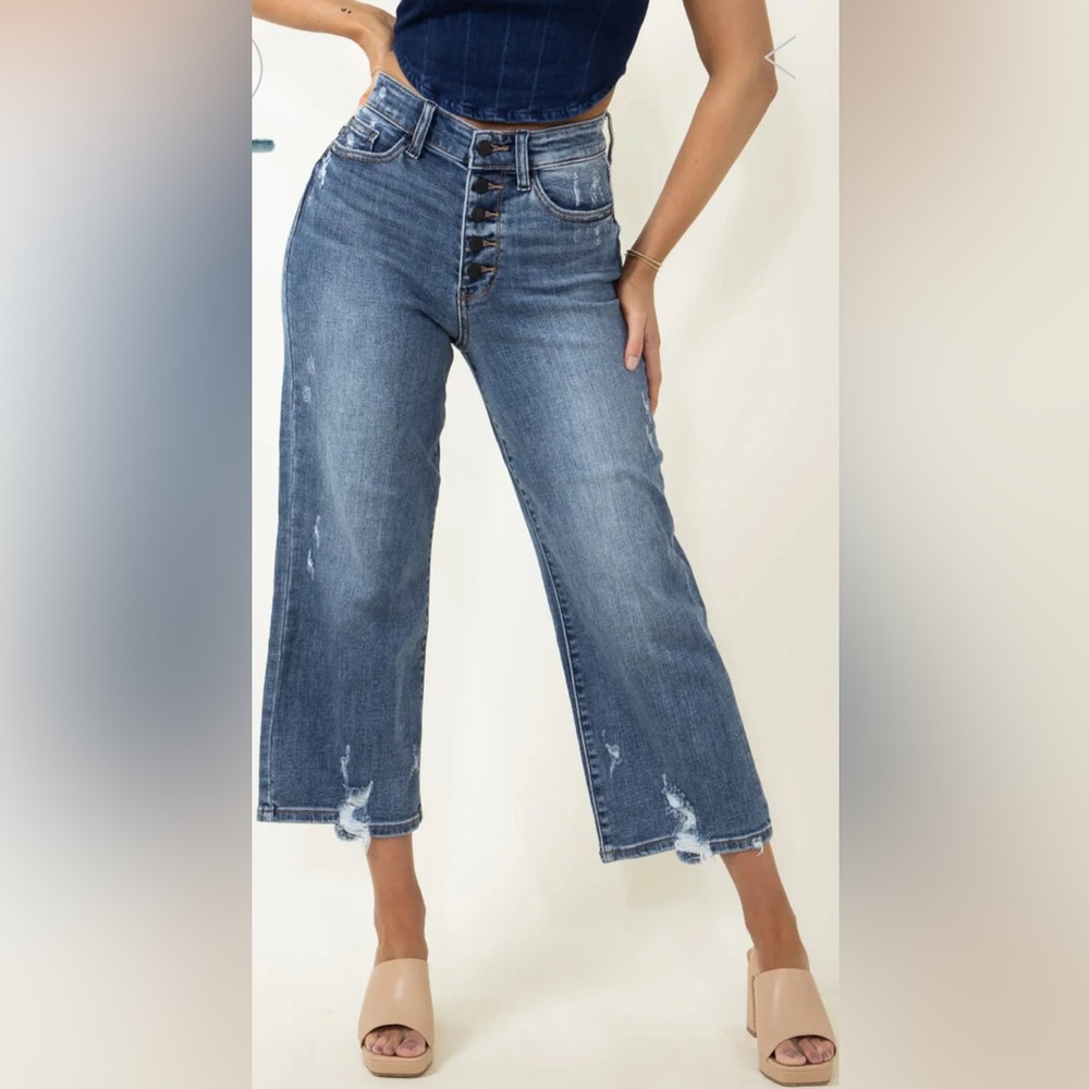 Judy‎ Blue Women’s Jeans Wide Leg Size 27